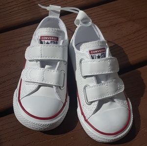 Converse Velcro Strap White Infant Toddler Size 6